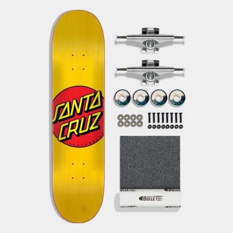 Santa Cruz Complete Kit	Classic Dot with Krux & OJ Yellow 7.75 IN £84.99